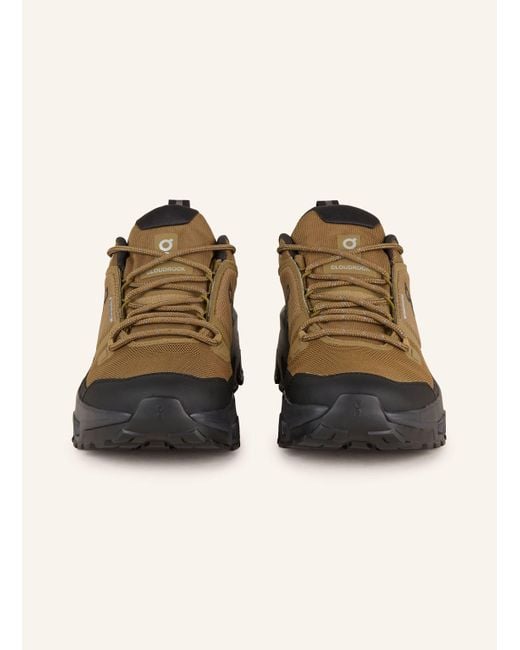 On Shoes Wanderschuhe CLOUDROCK LOW WP in Brown für Herren