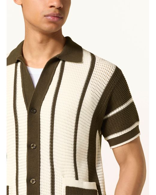 Frescobol Carioca Kurzarm-Hemd Regular Fit in Black für Herren