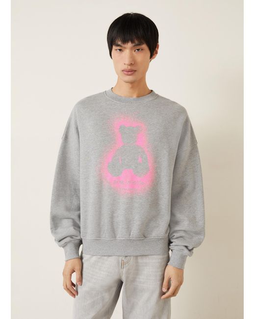 Palm Angels Oversized-Sweatshirt in Gray für Herren