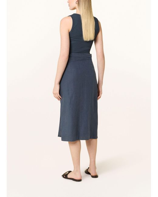 Marc O' Polo Blue Wickelrock aus Leinen