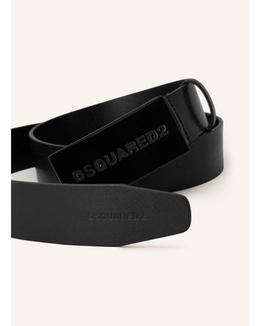 DSquared² Ledergürtel in Black für Herren