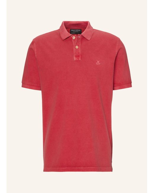 Marc O' Polo Piqué-Poloshirt Regular Fit in Red für Herren