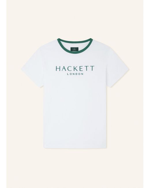 Hackett T-Shirt HERITAGE CLASSIC TEE in Natural für Herren