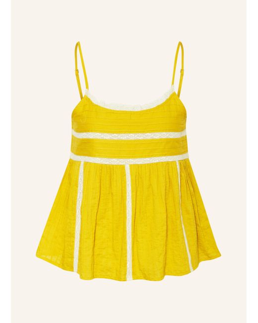 Ba&sh Yellow Blusentop PANAME