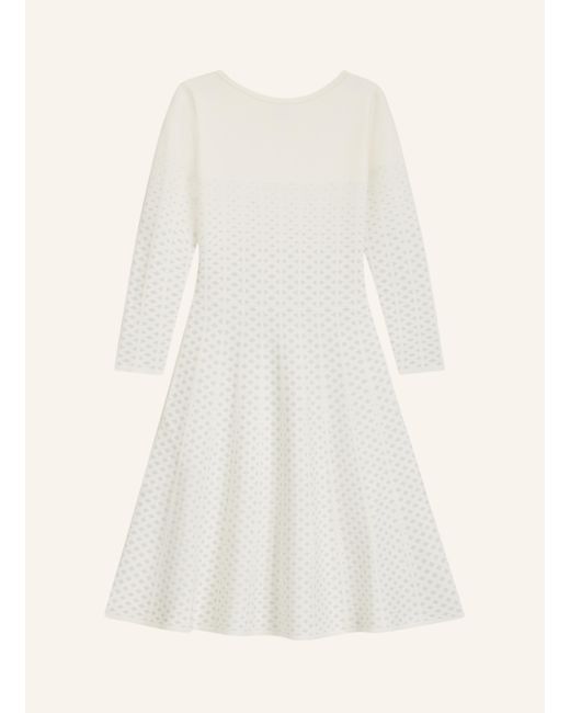 Boss White Gestricktes Kleid C_FAMME_1 Regular Fit