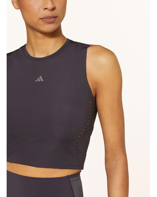 Adidas Blue Cropped-Top HIIT