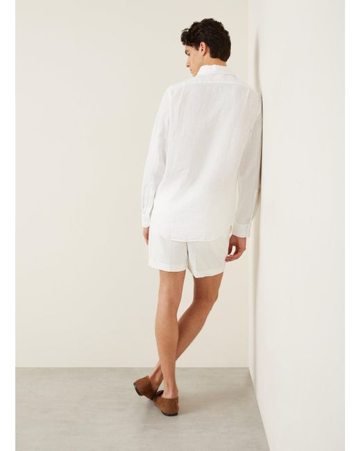 Ralph Lauren Leinenhemd Regular Fit in White für Herren