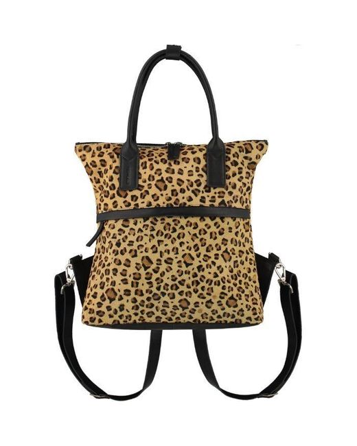 hair on hide backpack