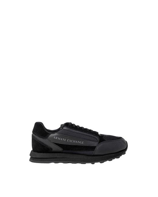 Armani Exchange Sneakers Laces Up Slip On in Black for Men | Lyst