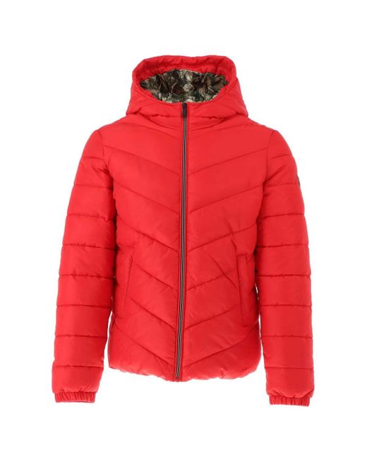guess red jacket men
