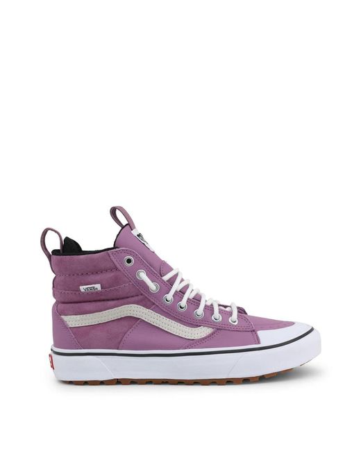 Vans Leather Sk8-hi-mte S Sneakers in Violet (Purple) - Save 18% | Lyst