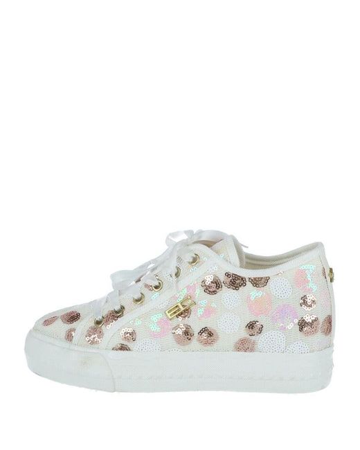 Enrico Coveri Shoes White Sneakers | Lyst