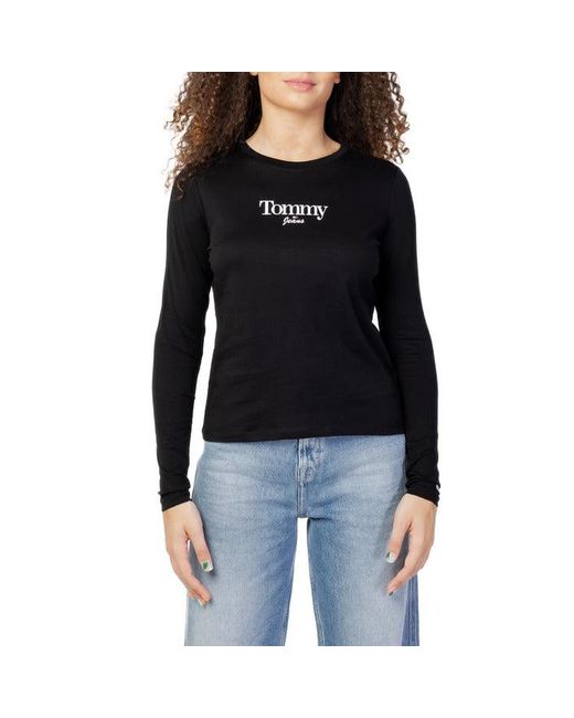 TOMMY HILFIGER JEANS Women T-shirt in Black | Lyst