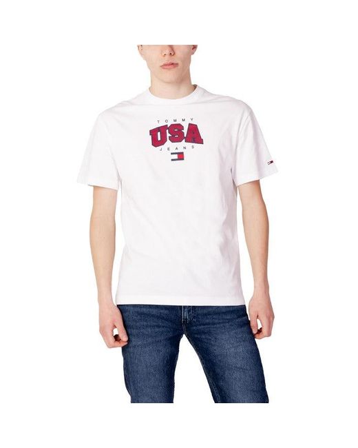 TOMMY HILFIGER JEANS Men T-shirt in White for Men | Lyst