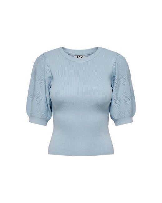 Jacqueline De Yong T-shirt in Blue | Lyst