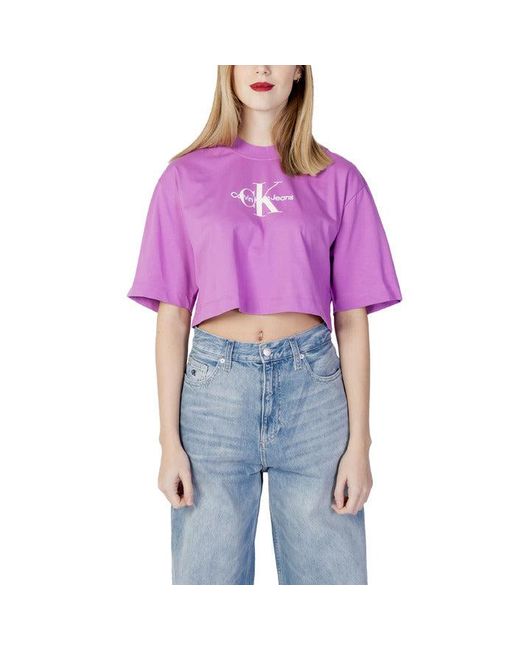 Calvin klein purple top Clearance
