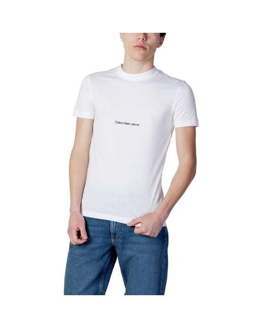 Calvin Klein T-shirt in White for Men | Lyst
