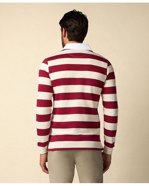 Brooks Brothers Red Striped Jersey Rugby Polo for men