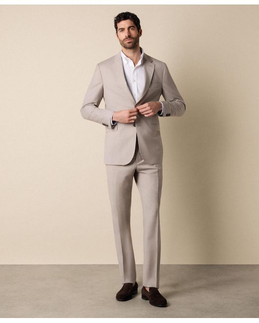 Brooks Brothers Gray Twill Virgin Wool Blazer for men