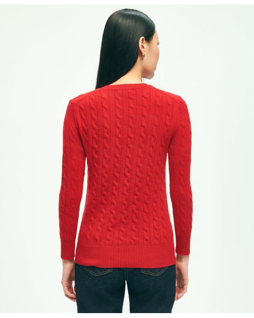 Brooks Brothers Red Cashmere Crewneck Sweater