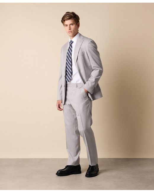 Brooks Brothers Gray Virgin Wool Blazer for men