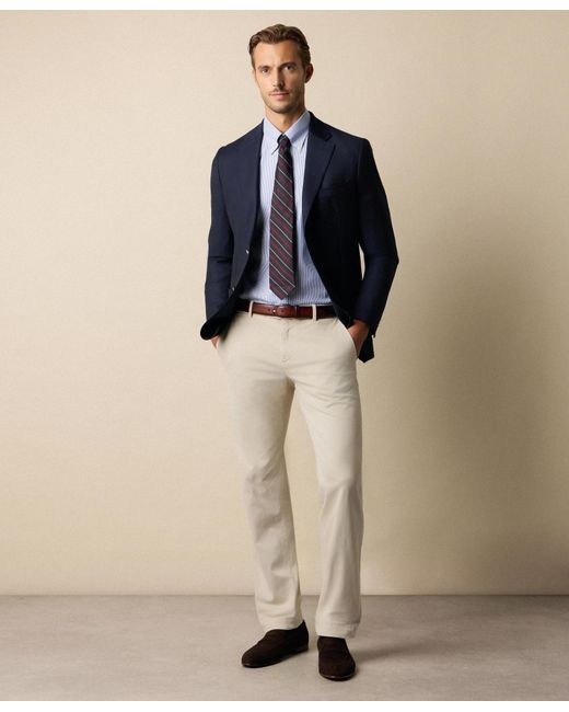 Brooks Brothers Natural Regular Fit Soft Twill Kirman Chino for men