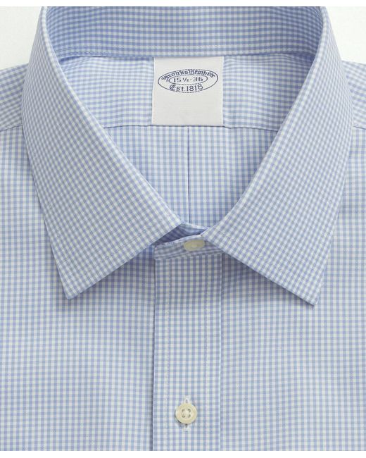 Brooks Brothers Slim Fit Bügelfreies Pinpoint-Hemd Mit Ainsley-Kragen in Blue für Herren