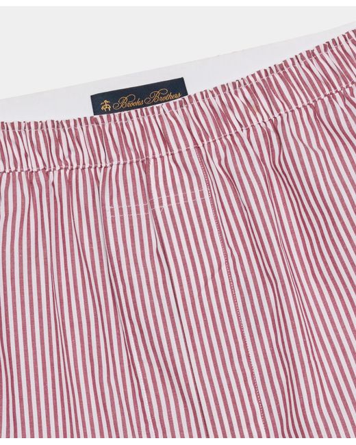 Brooks Brothers Pink Striped Cotton Boxer for men