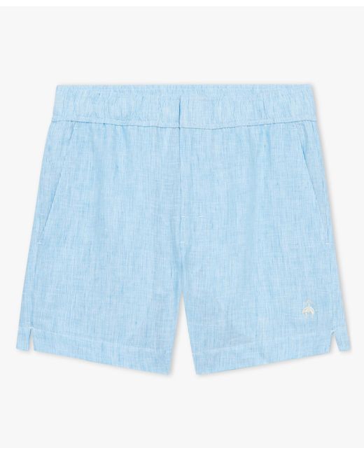 Brooks Brothers Türkisfarbene Leinen-shorts in Blue für Herren