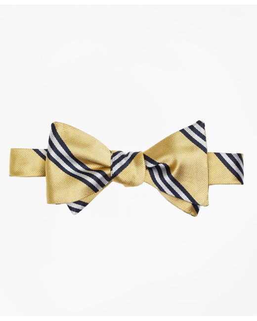 Brooks Brothers Silk Rep Bow Tie in Gold (Metallic) for Men Lyst