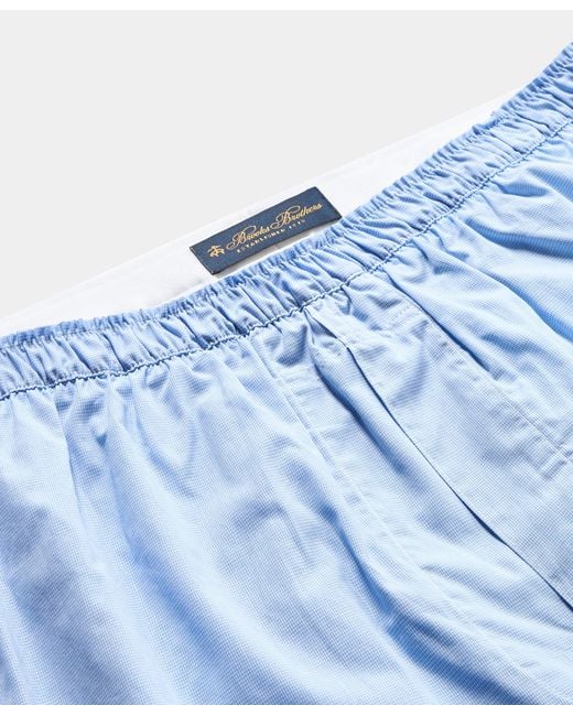 Brooks Brothers Blue Stripe Cotton Boxer for men