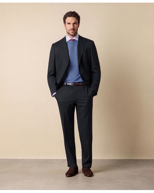 Brooks Brothers Black Travel Twill Trousers for men
