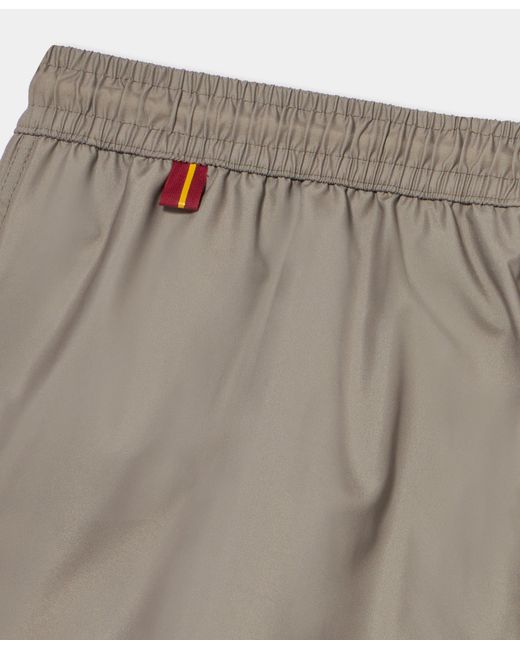 Brooks Brothers Gray Plain Swim Trunks for men