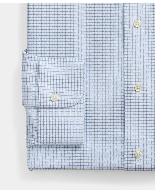 Brooks Brothers Blue Regular Fit Non-Iron Oxford Shirt With Ainsley Collar for men