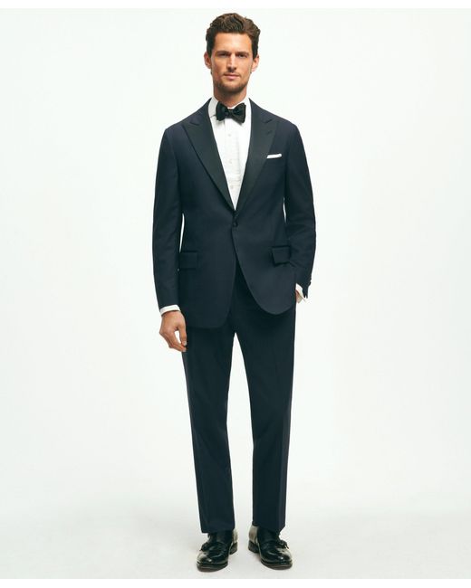 Brooks Brothers Blue Classic Fit 1818 Wool Tuxedo for men