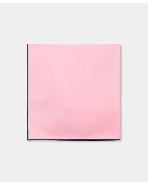 Brooks Brothers Pink Plain Silk Pochette for men