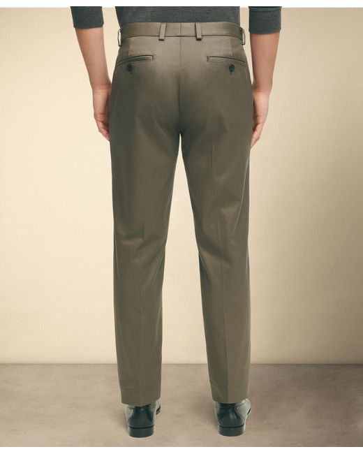 Brooks Brothers Gray Slim Fit Advantage Stretch Chino for men