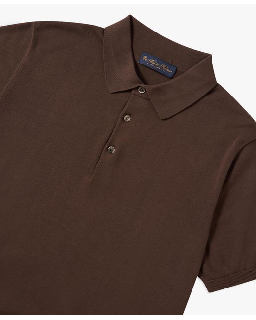 Brooks Brothers Brown Cotton Polo Shirt für Herren