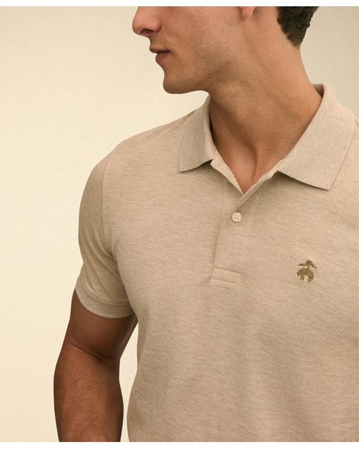 Brooks Brothers Natural Golden Fleece Washed Supima Cotton Polo for men