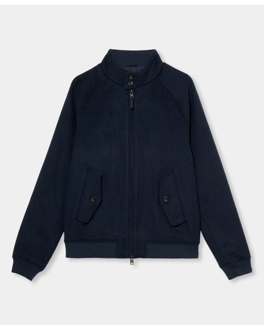 Brooks Brothers Blue Wool Harrington Jacket for men