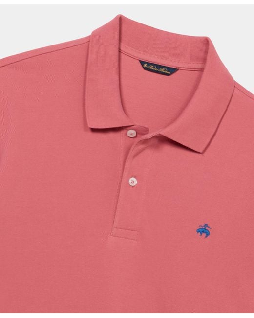 Brooks Brothers Polo Aus Baumwoll-Piqué in Pink für Herren