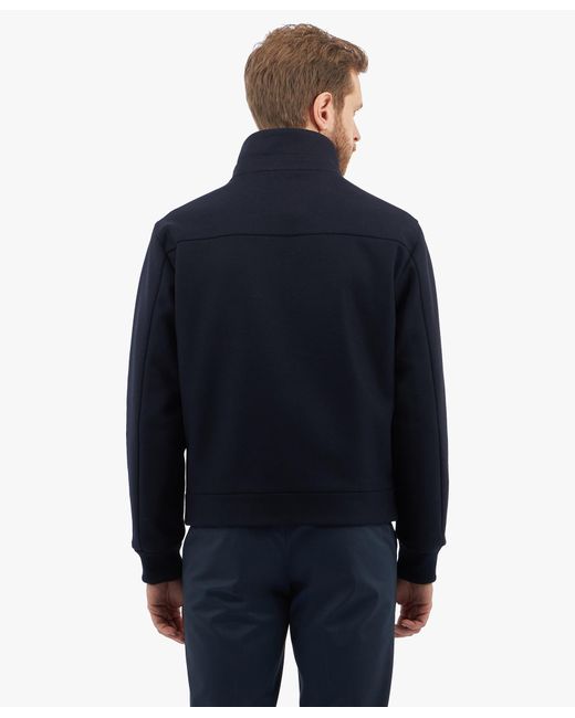 Navy Wool-blend Coat di Brooks Brothers in Blue da Uomo