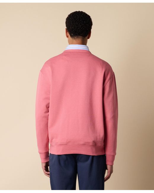 Brooks Brothers Pink Cotton Sweatshirt With Embroidered Logo for men