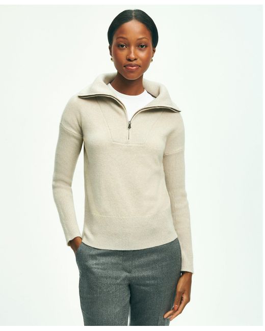 Brooks brothers clearance half zip sweater