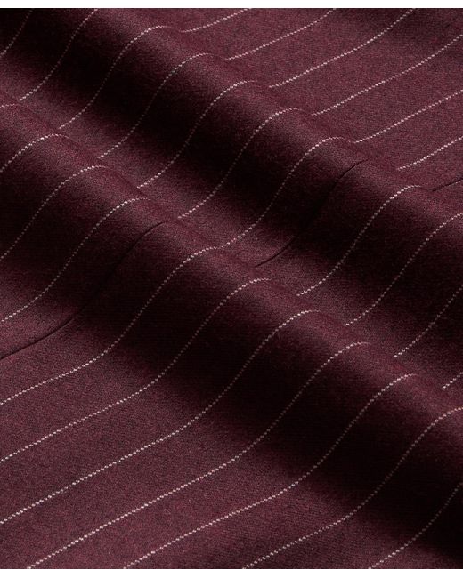 Pinstripe Virgin Wool Blazer di Brooks Brothers in Purple da Uomo