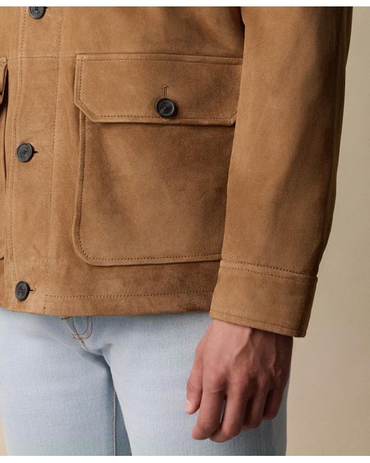 Surchemise En Daim Brooks Brothers pour homme en coloris Brown