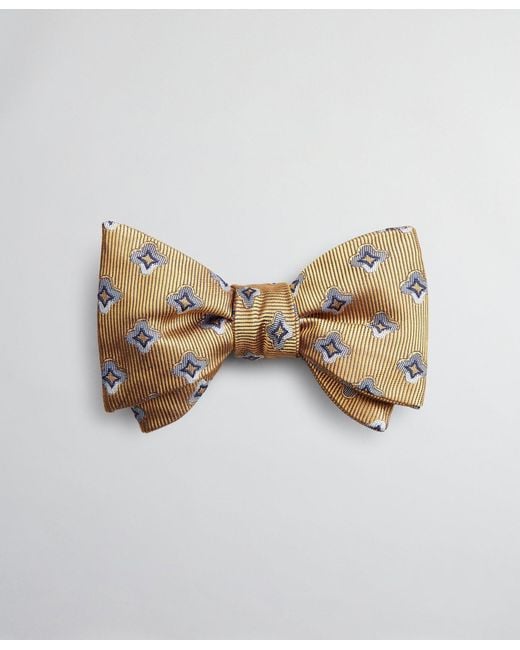 Brooks Brothers Silk Neat Shade Bow Tie in Yellow for Men Lyst