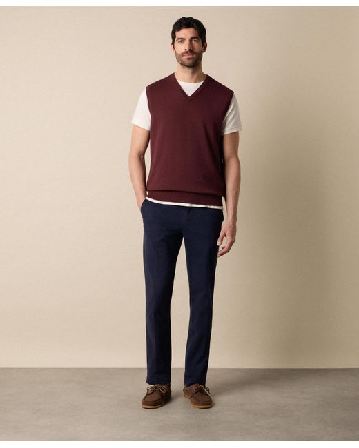 Brooks Brothers Purple Makò Cotton Knit Vest for men