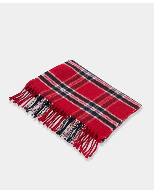 Brooks Brothers Red Plaid Wool Scarf for men