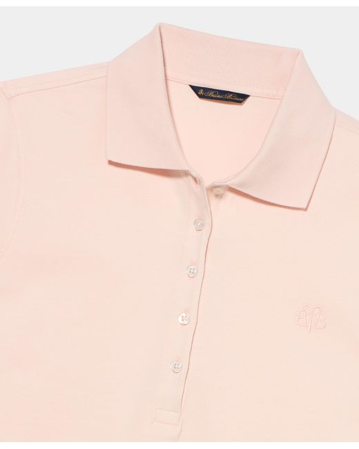 Brooks Brothers Pink Cotton Piqué Polo With Embroidered Logo